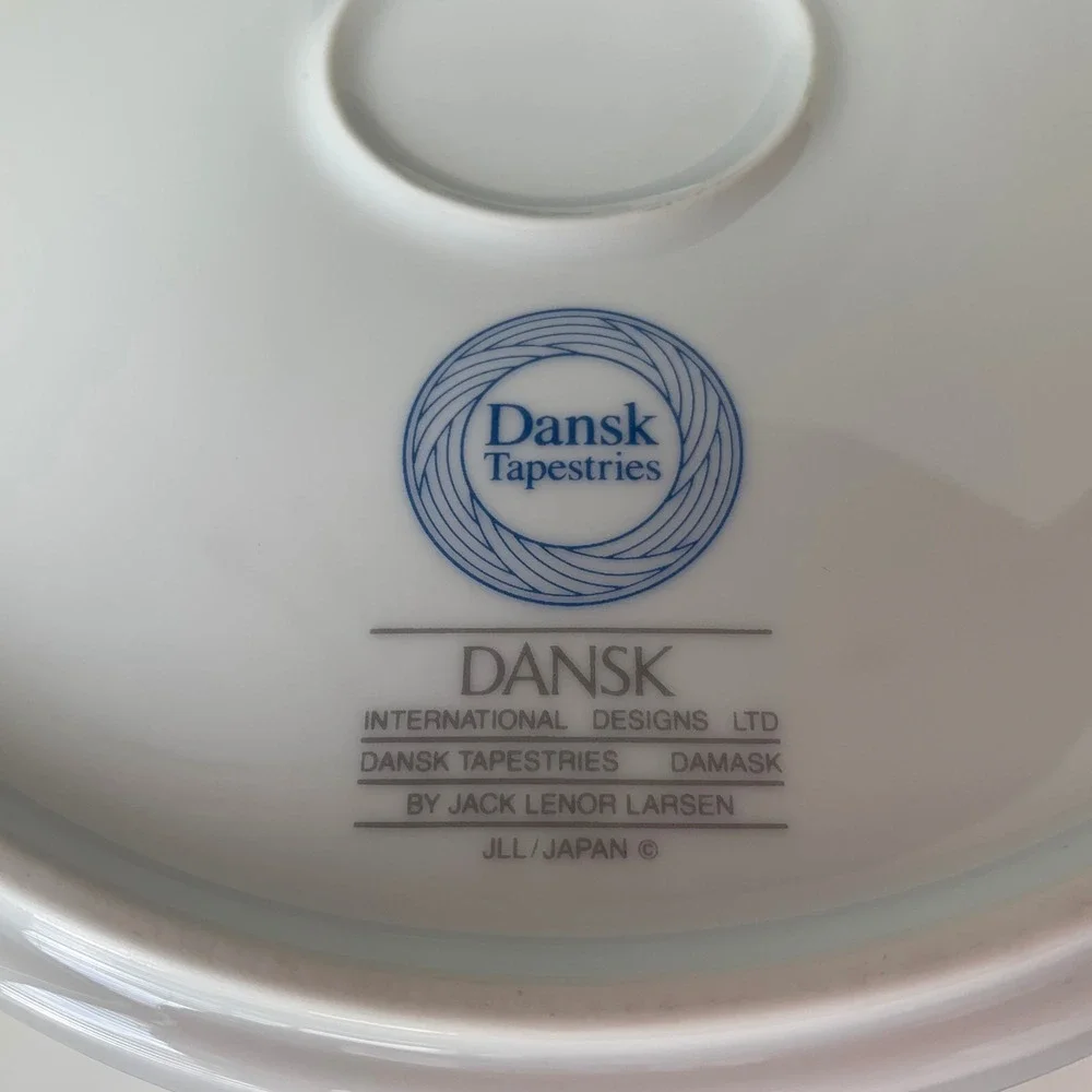 Dansk Tapestries Damask Covered Casserole Jack Lenore Larsen Japan